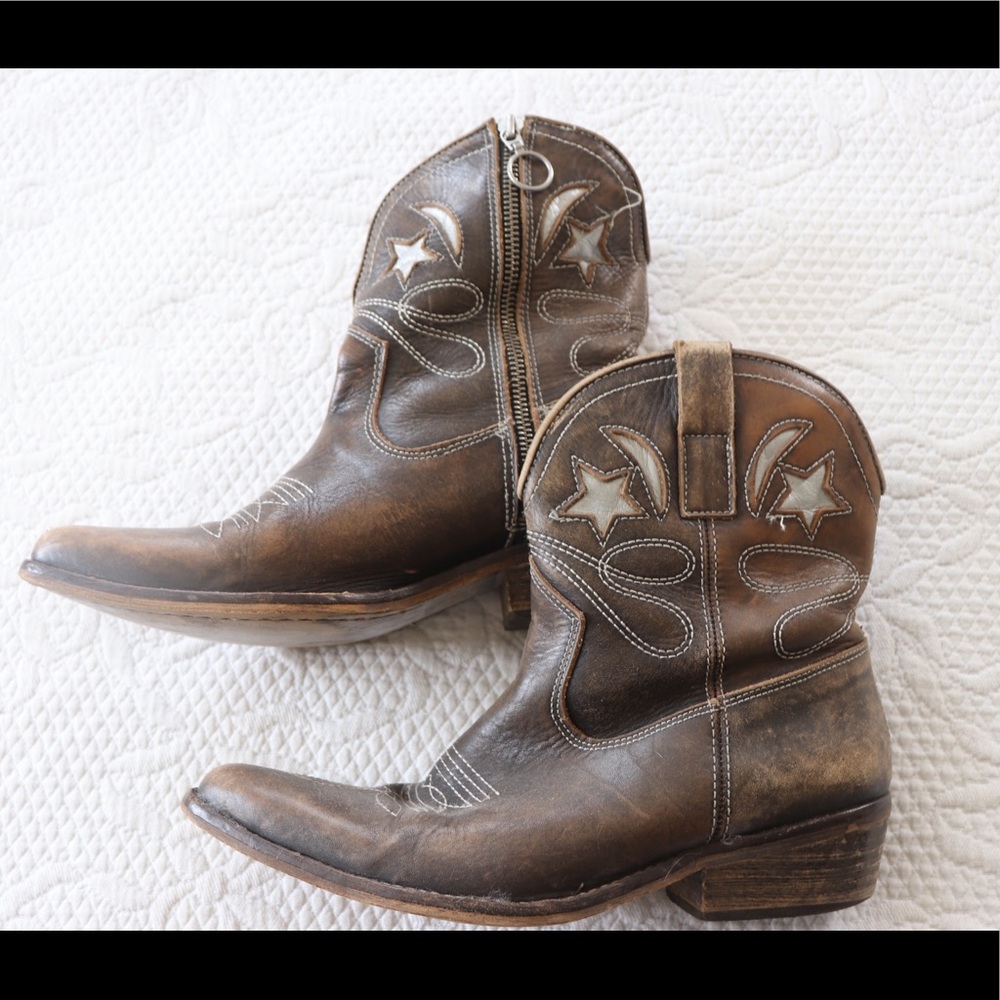Genuine Leather Cowboy Boots